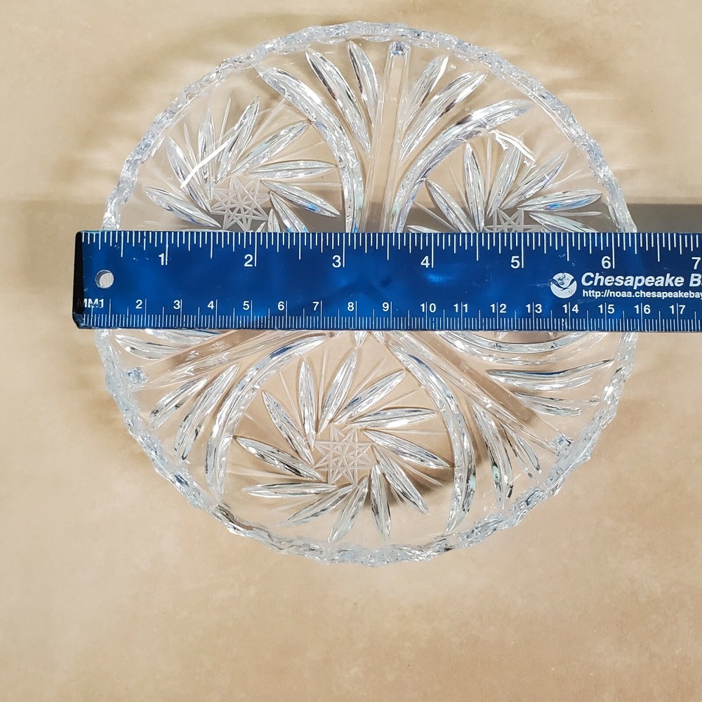 Round Glass Divided Dish 6" Across