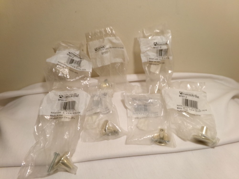 7 Amerock BP551-3 Polished Brass 1" Cabinet Knobs