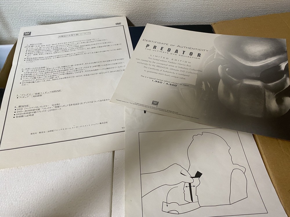 Predator Limited Predator Head Figure & Case Japan