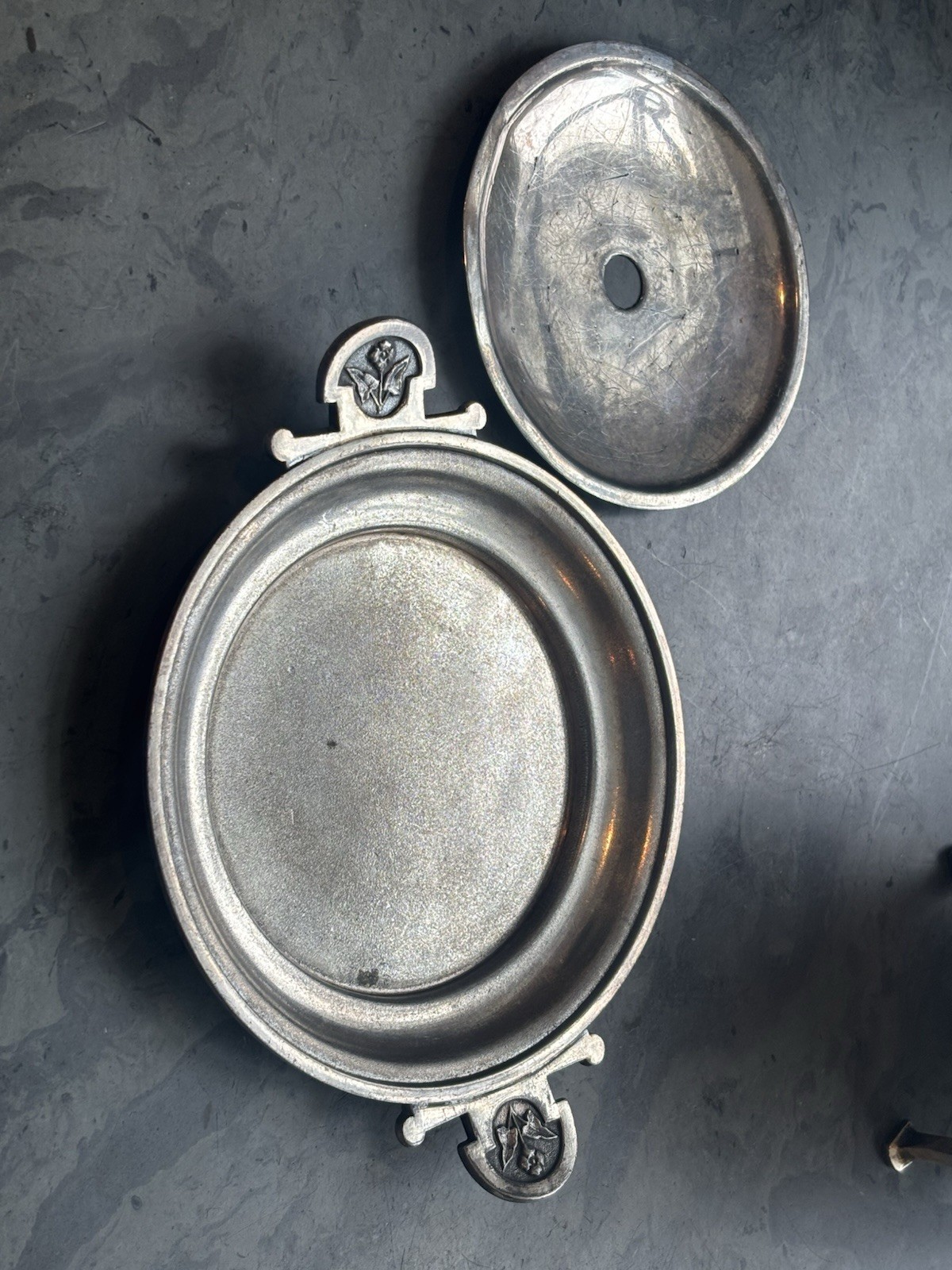 WM. Rogers Silver Plate Butter Serving Set (3pc) plus bonus dish/tray