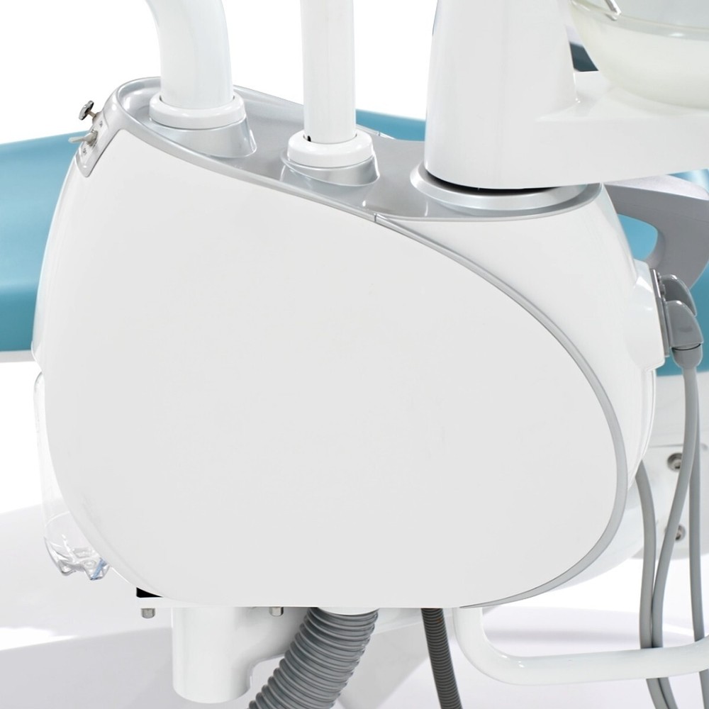 Dental Unit Chair Computer Controlled DC Motor PU Leather+ Assistant Stool