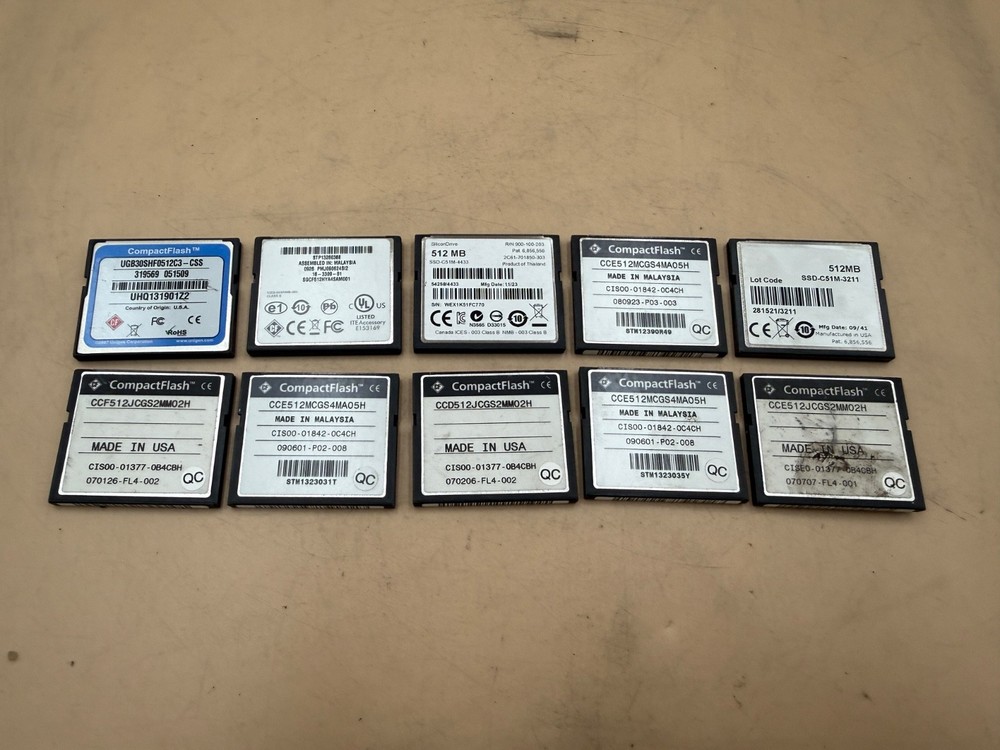 10PCS Cisco 512MB Compact Flash CF card Memory card