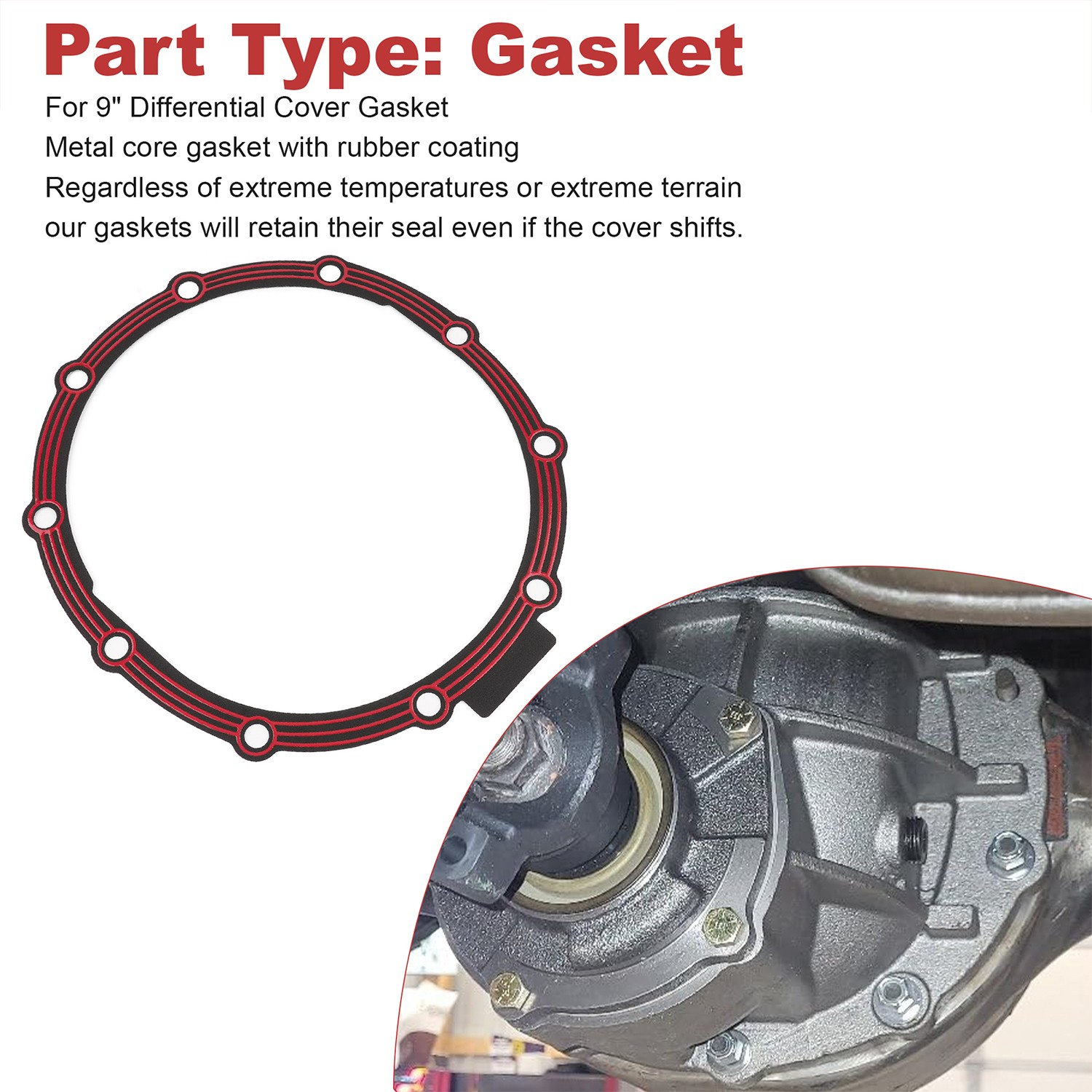 Differential Cover Gasket for Ford Competition 9 inch Rear Axles