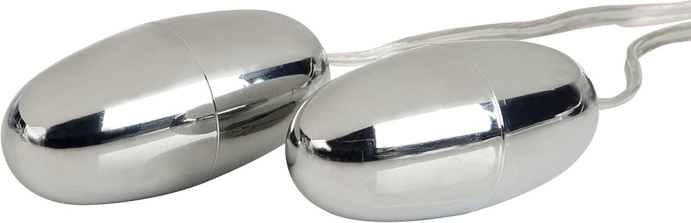 Pocket Exotics Vibrating Double Silver Bullets