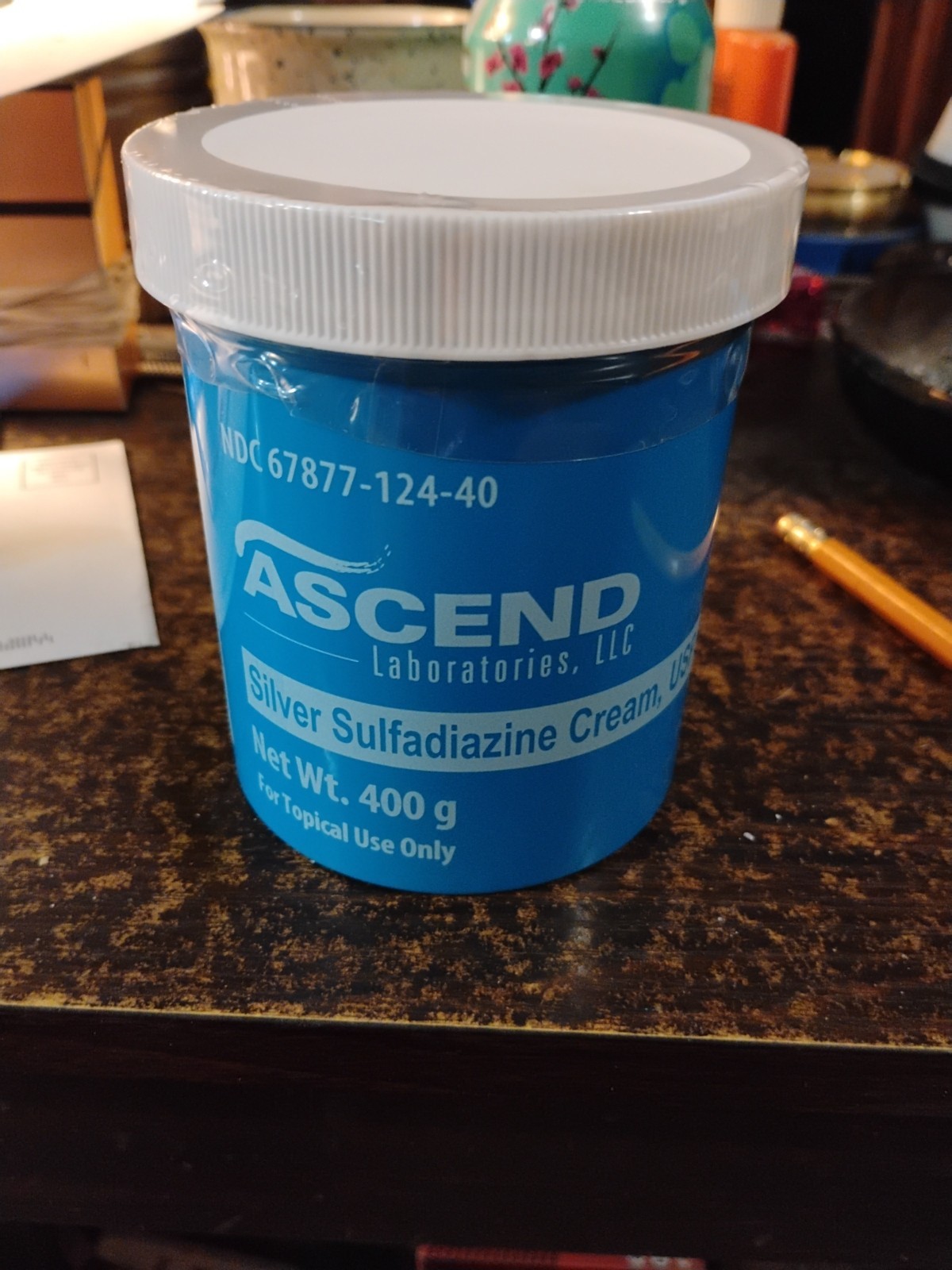 Silver Sulfadiazine Cream, 1%, 400g Jar  (EXP: 09/2028) Last One