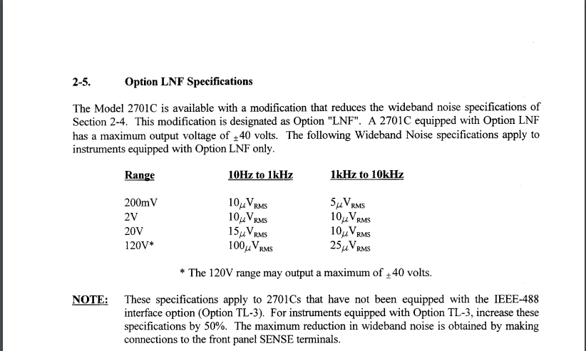 Valhalla 2701C LNF opt Programmable Precision DC Voltage/Current Standard PB45