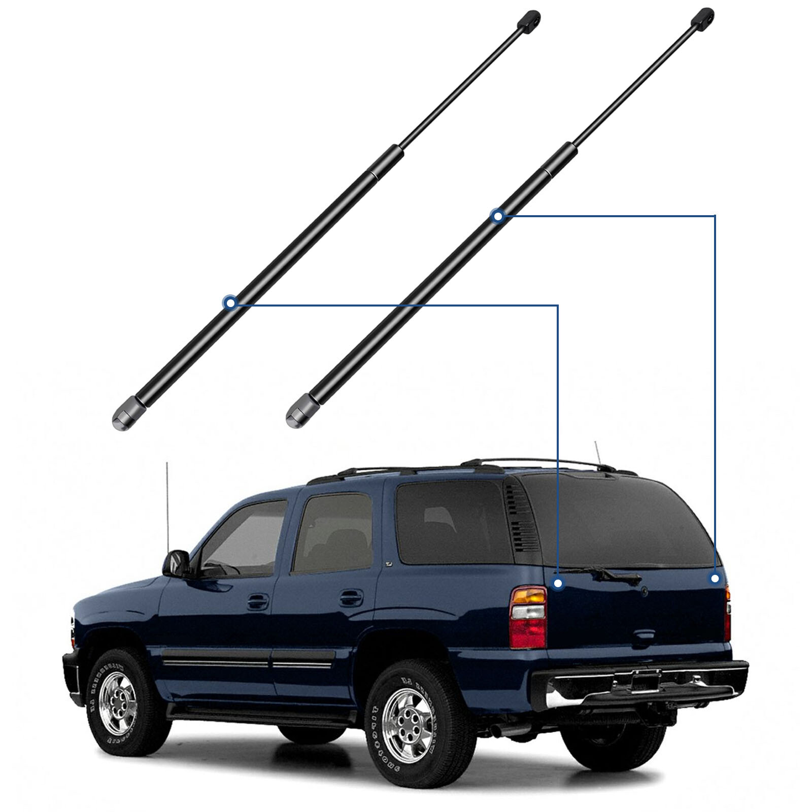 For 1995-2004 Chevy Tahoe Qty 2 Rear Liftgate Hatch Lift Supports Shock Struts