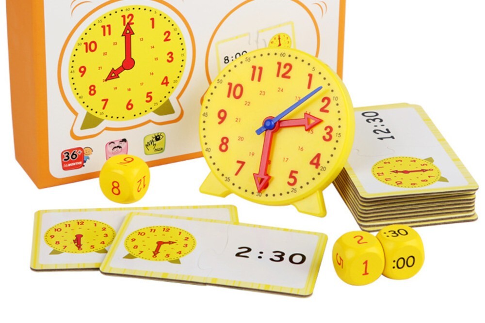 Clock/Time Learning Kit - IFIT MONTESSORI MATH MATERIALS