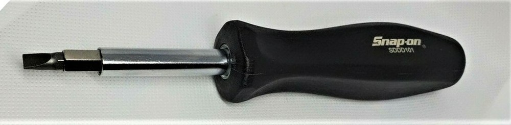 *NEW* Snap-on Reversible Screwdriver SDDD101 *8 BITS* BLACK CLASSIC HARD HANDLE