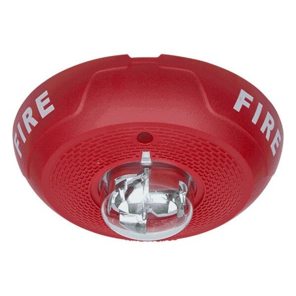 System Sensor Pc4rl Horn Strobe, Marked Fire, Wall Or Ceiling