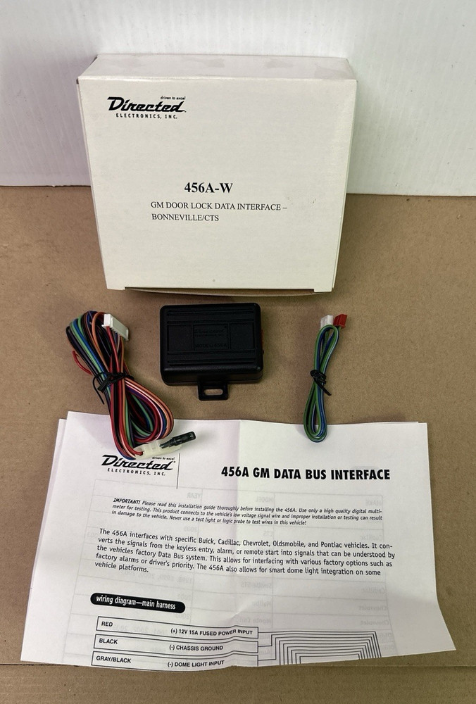 Directed Electronics 456A-W Power Door Lock Interface GM Databus - READ