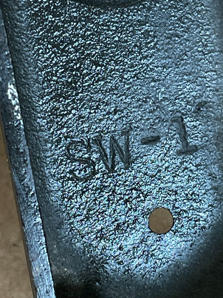 Cast Iron Rectangular Doorbell Chime Push Button Cover Only Marked on Back 6"x2"