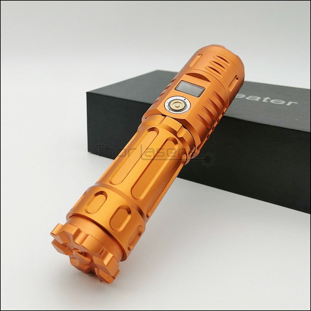 450NM Blue Laser Pointer Adjustable Focus Light Visible Beam Light Battery USB