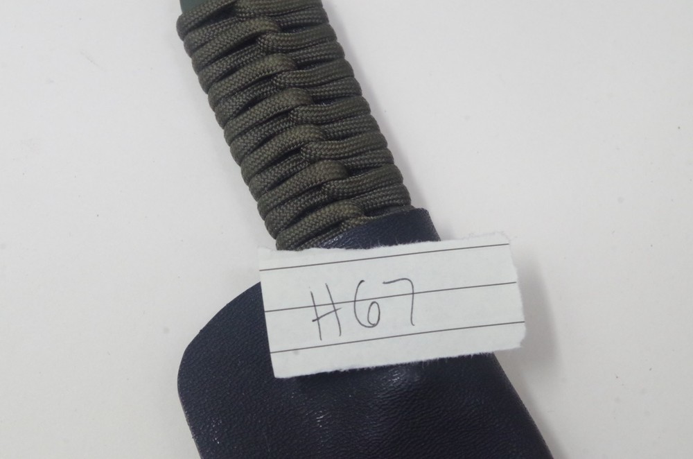 William Hampton Maker Combat Fixed Blade Knife Army Green- TSA Auction
