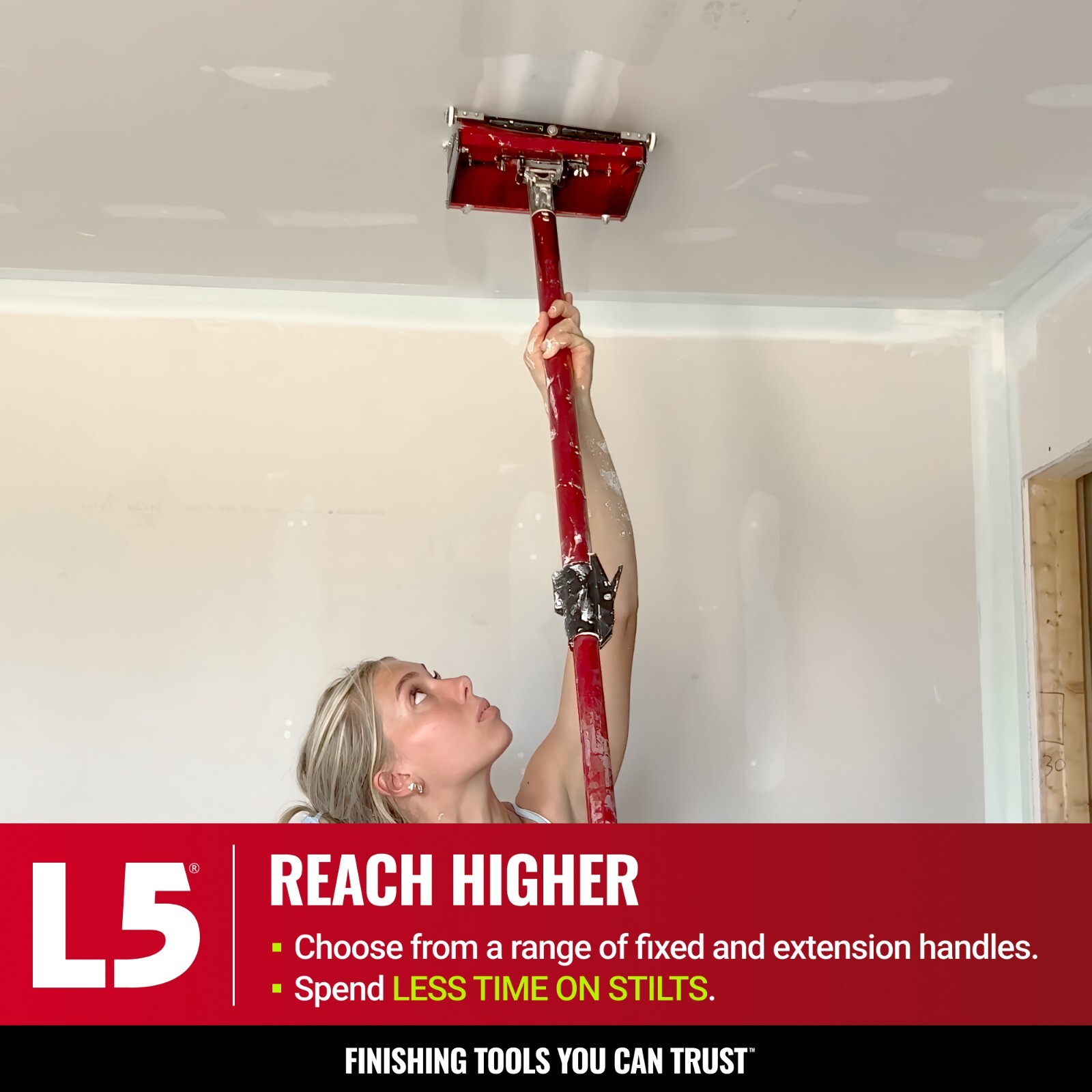 LEVEL5 Drywall Tools 12" MEGA Flat Finishing Box [2nd Generation] 4-769R