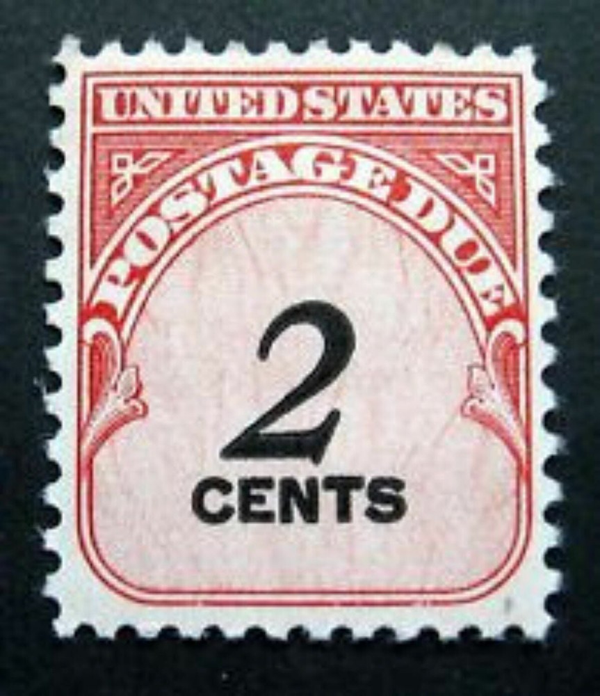 #J90  2  CENT POSTAGE DUE  MINT  VF NH  SHINY GUM O.G