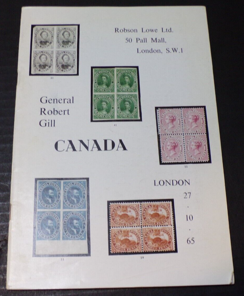 General Robert Gill 'Canada' auction catalog 1965 (878)