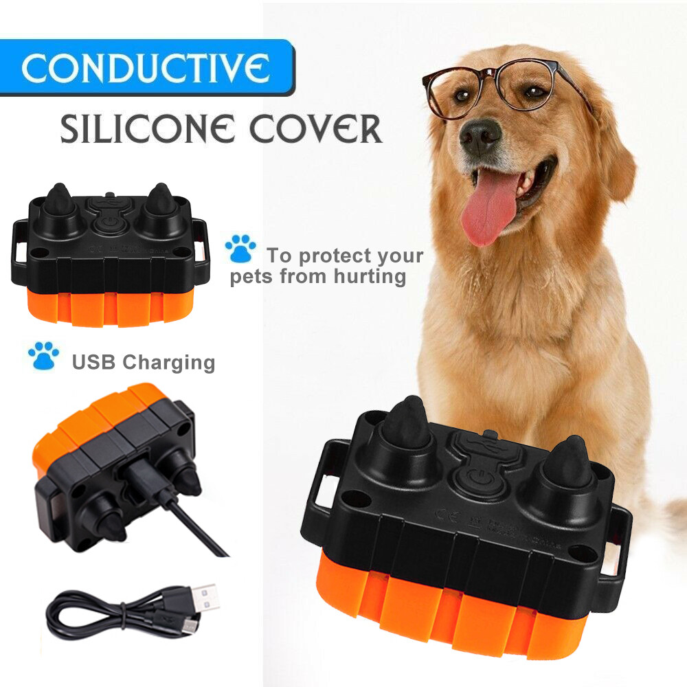 Dog Training Collar Pet Electric Shock Collar Waterproof with Remote For Dogs