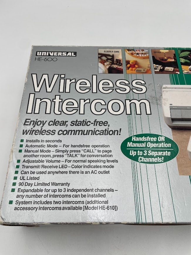 Universal HE-600 Wireless Intercom In Box