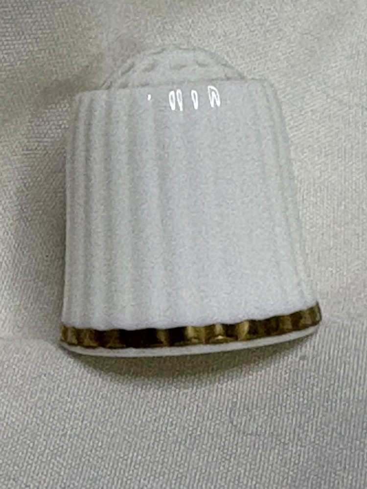 Vintage Noritake Studio Collection Bone China Thimble White