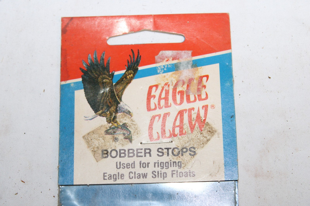 NOS 6 Vintage Eagle Claw Bobber Stops for Rigging Eagle Claw Slip Floats
