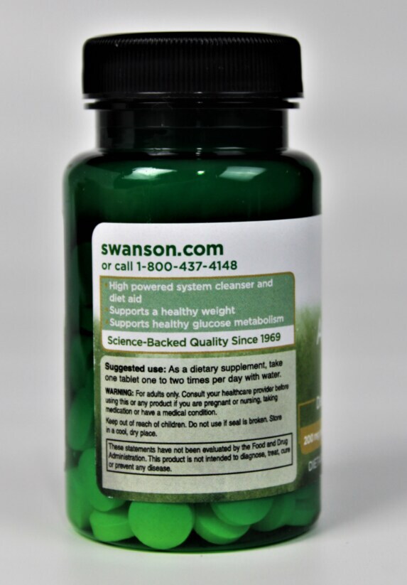 Swanson Apple Cider Vinegar - Double Strength 200 mg 120 Tablets