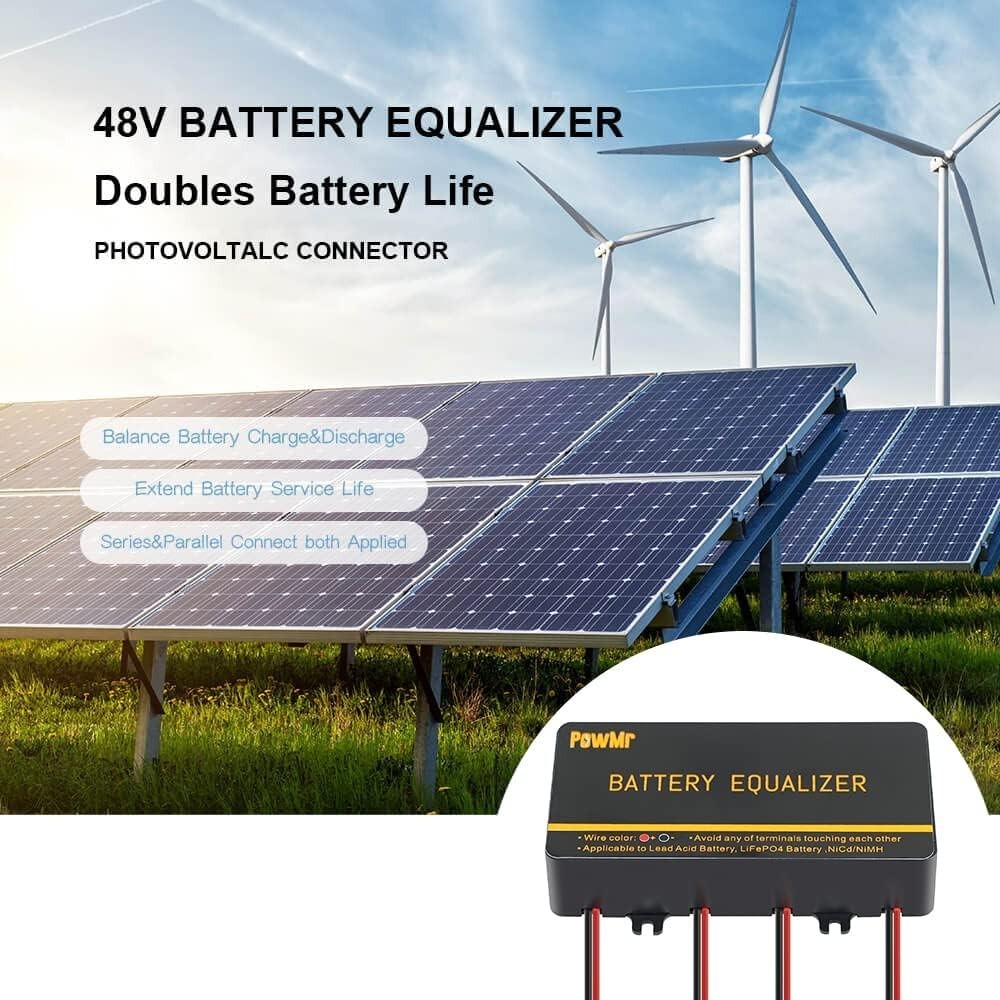 Battery Equalizer 48V - Battery Voltage Balancer,for 4×12V or 8×12V or More B...