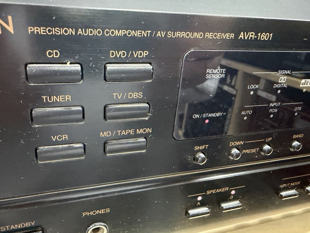Denon AVR-1601 Precision Surround Sound Receiver With Remote Control Bundle