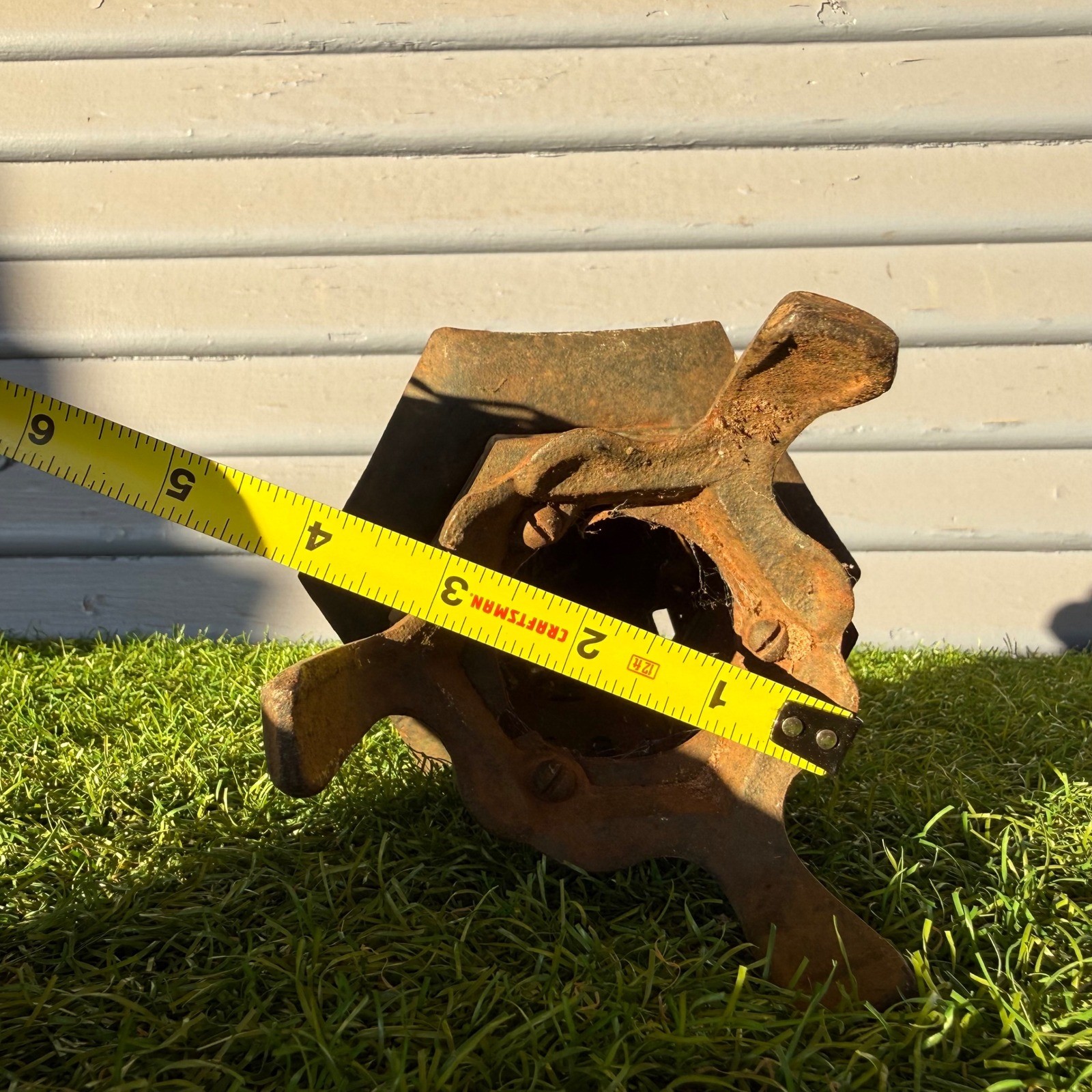 Vintage Japanese Cast Iron Pagoda Garden Candle Lantern 1940s