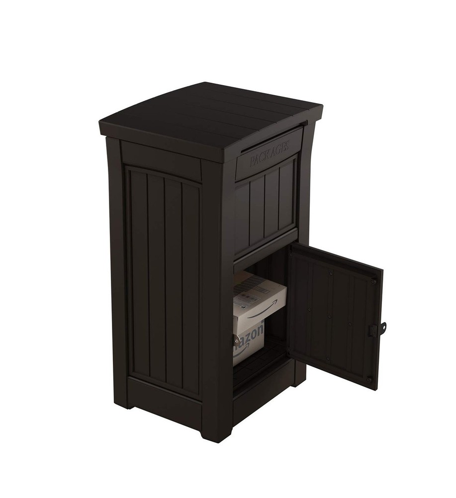 Keter Delivery Box for Porch with Lockable Secure Storage Compartment to Keep...