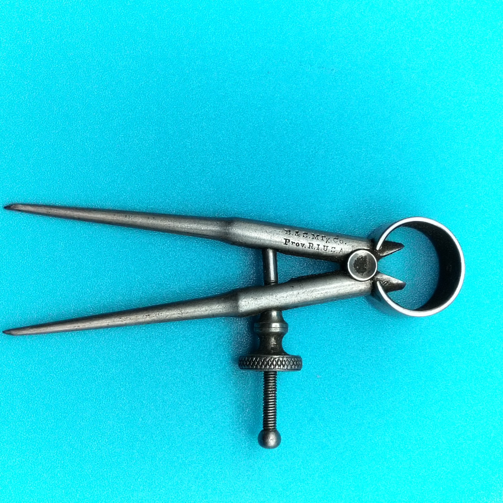 B.& S. Mfg. Co. Spring Dividers Calipers Prov. R.I. U.S.A. Precision VTG Tool