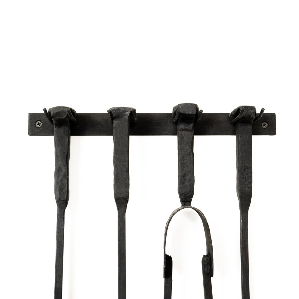 Fireplace BBQ Pit Tools Set Fire Poker Shovel | Blacksmith Made