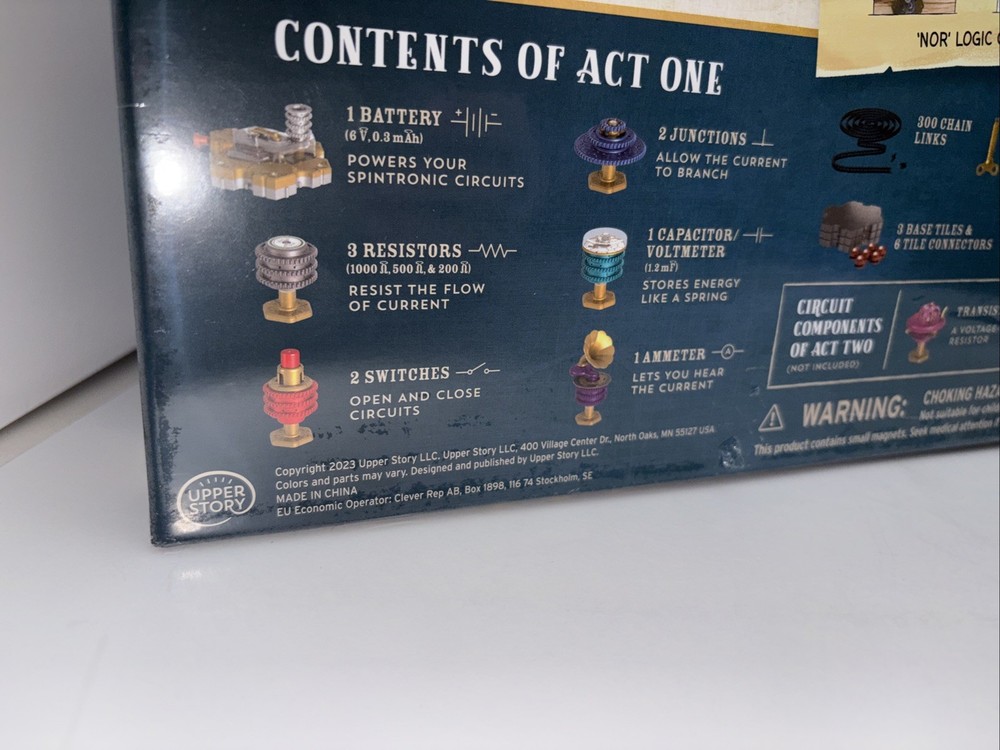 SPINTRONICS Act One Build Mechanical Electrical Circuits Upper Story New
