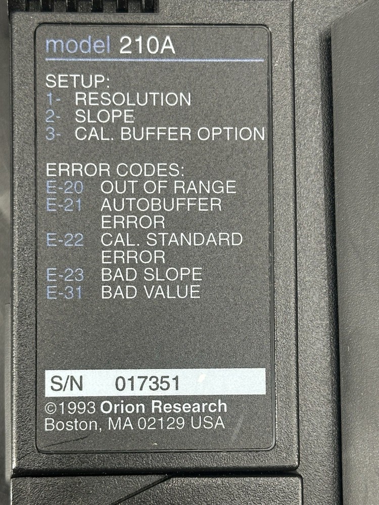 Thermo Orion Model 210A pH Meter