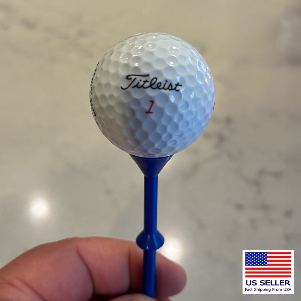 Martini Golf 3-1/4" Durable Plastic Step-Up Tees | Consistent Height | 6 Pack