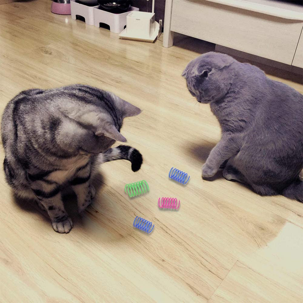 Interactive Cat Spiral Creative Spring Toy to Kill Time and Keep Fit, Sturdy and