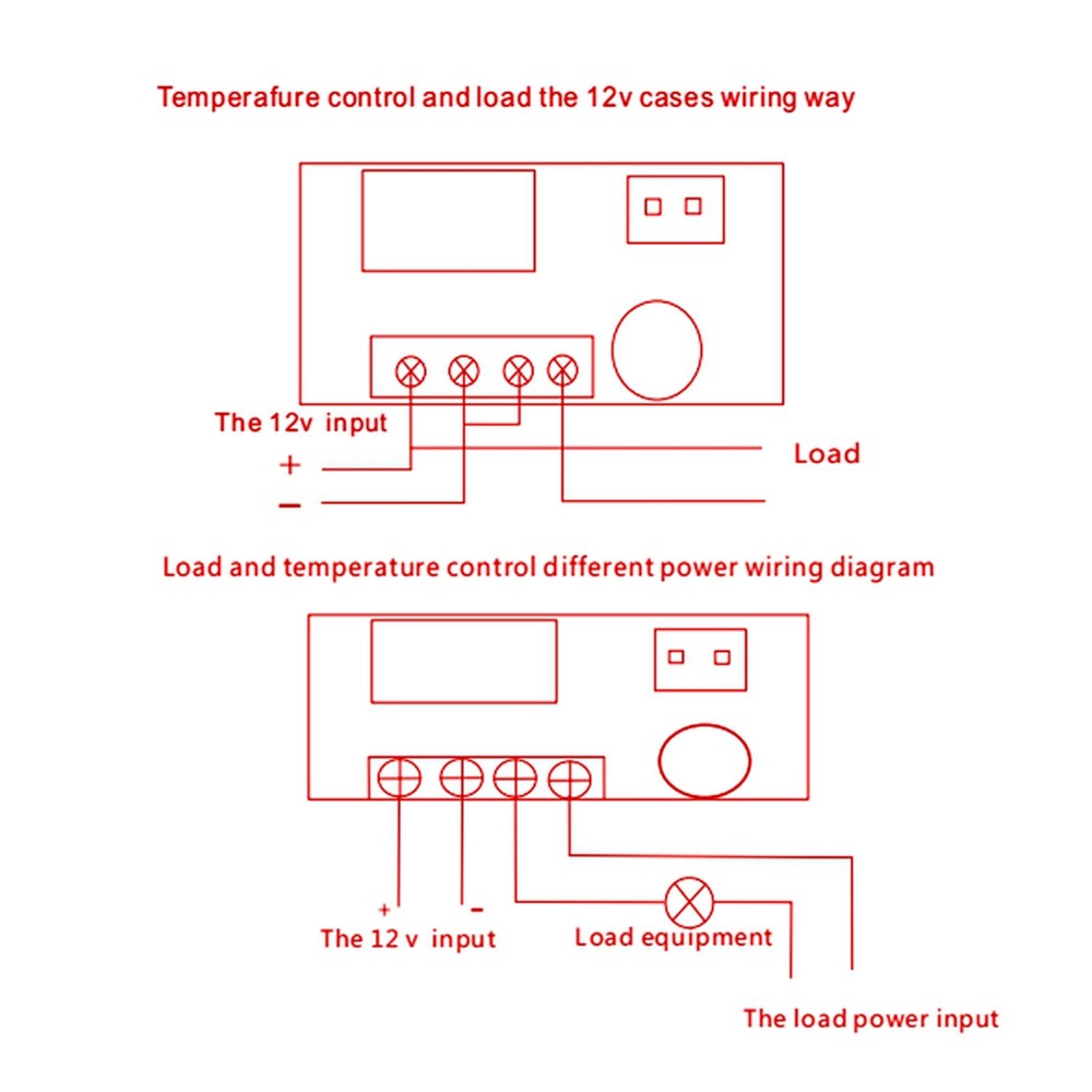 XD-2048 Digital LED Microcomputer Thermostat Switch Temperature Controller 12V