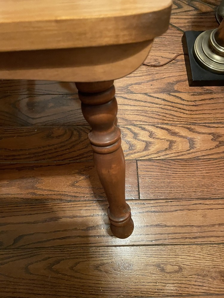 Vintage George B Bent Wood Phone Table - Nice