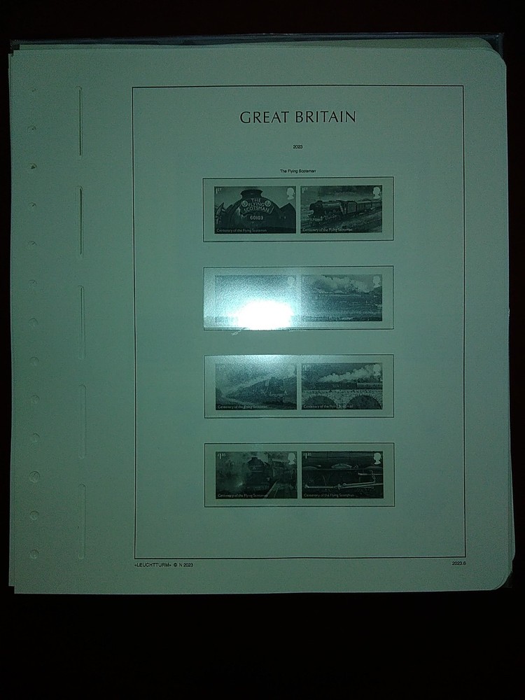 LIGHTHOUSE Commemorative Hingeless album pages Great Britain 2023 Used R2023