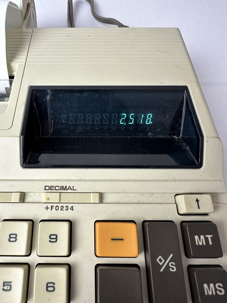 Texas Instruments TI-5130 Electronic Printing Desktop Calculator Needs Ink VTG