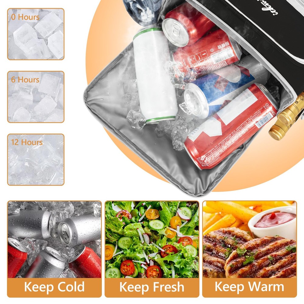 ITHWIU Cooler Backpack, 40 Cans Insulated Lunch Backpack Picnic Backpack for ...