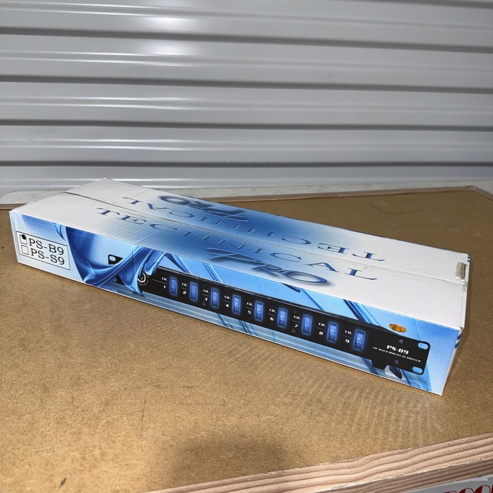 Technical Pro PS-B9 Rack Mount AC Switch. New In Box.
