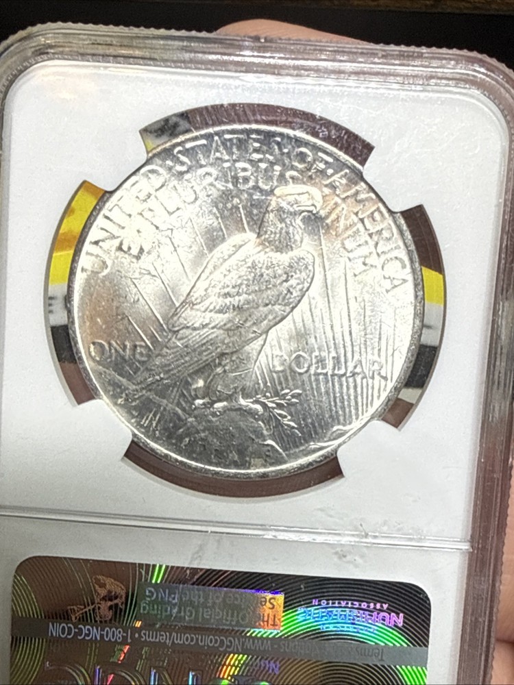 1922 Silver Peace Dollar NGC MS 65