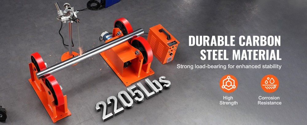 Welding Positioner Turning Rolls Linkage Roller 1000KG Loading Welding Turning