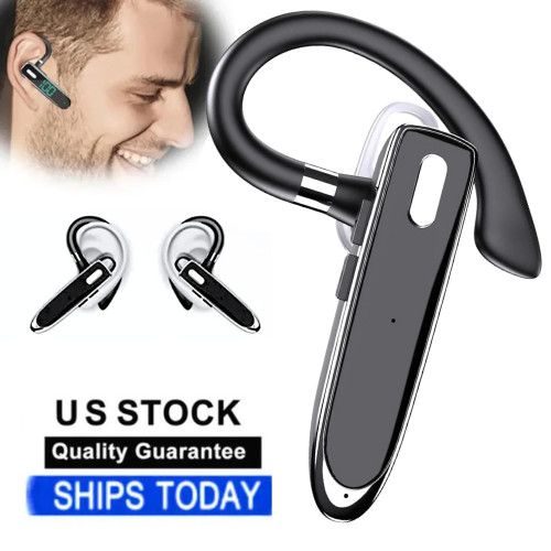 Wireless Bluetooth Headset Rechargeable With Voice Command Noise Cancelling Mic