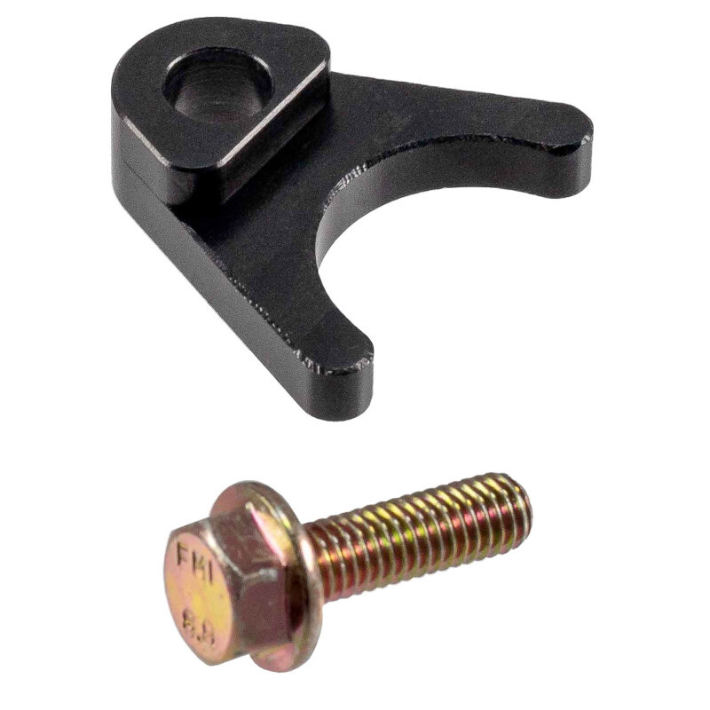 Melling Oil Pump Pickup Tube Bracket M29500; Black Billet Aluminum for Chevy LS