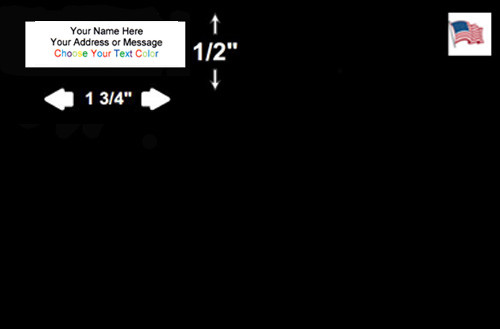 800 Personalized Small Return Address Labels - 1/2" x 1 3/4"