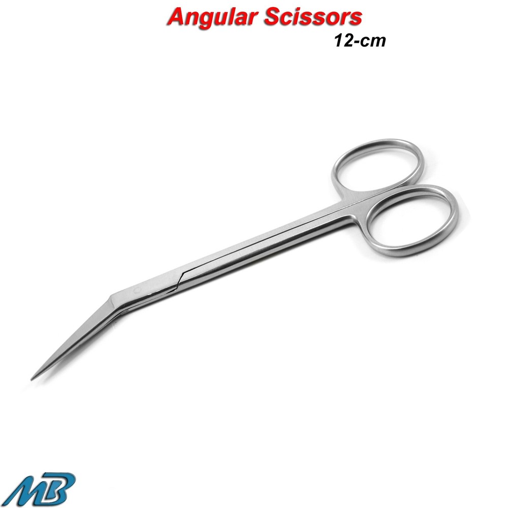 Dental Angular Scissor Suturing Surgical Veterinary Dissecting Instruments CE
