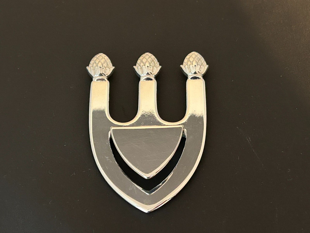 SHEFFIELD SILVER PLATED PINECONE TIPPED TRIDENT BOOK MARK - MADE IN ITALY -