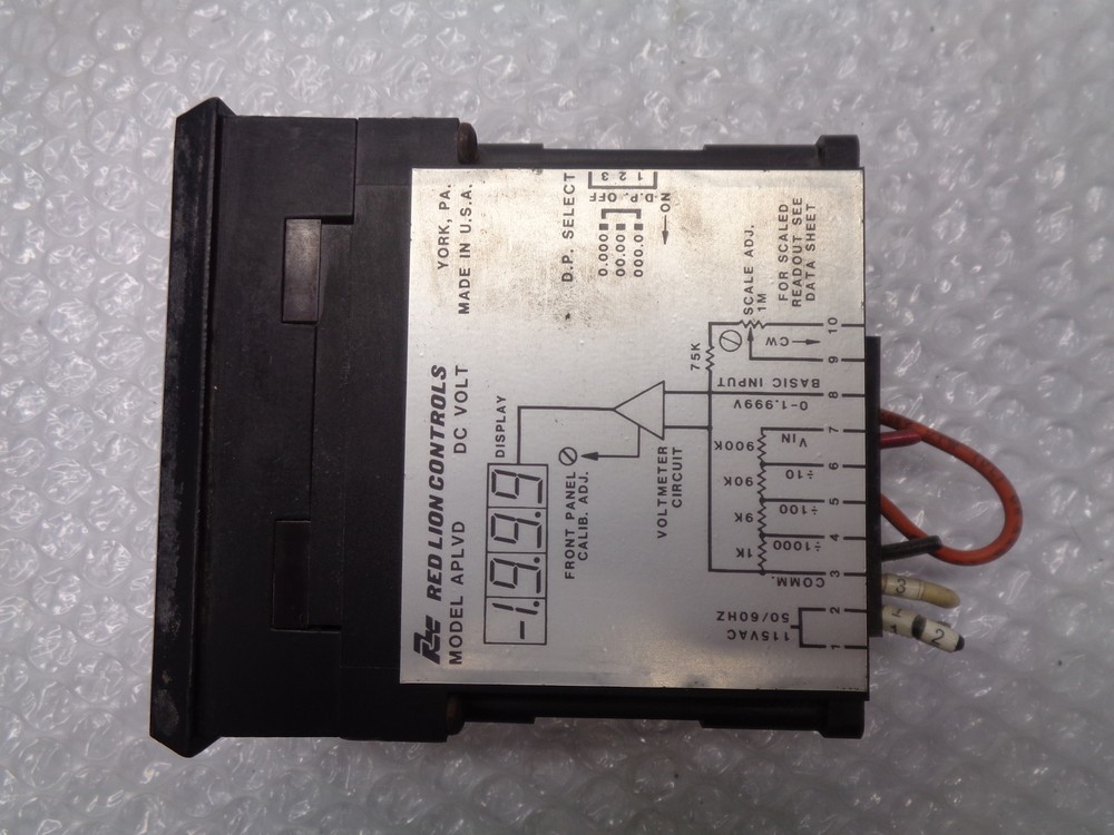 RED LION CONTROLS APLVD400 PANEL METER UNMP